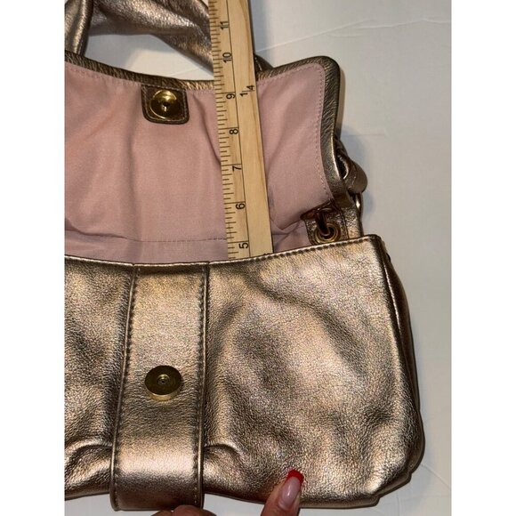 Coach Madeline Metallic Rose Vintage Coach Shoulder Purse 6X10 - Picture 16 of 16